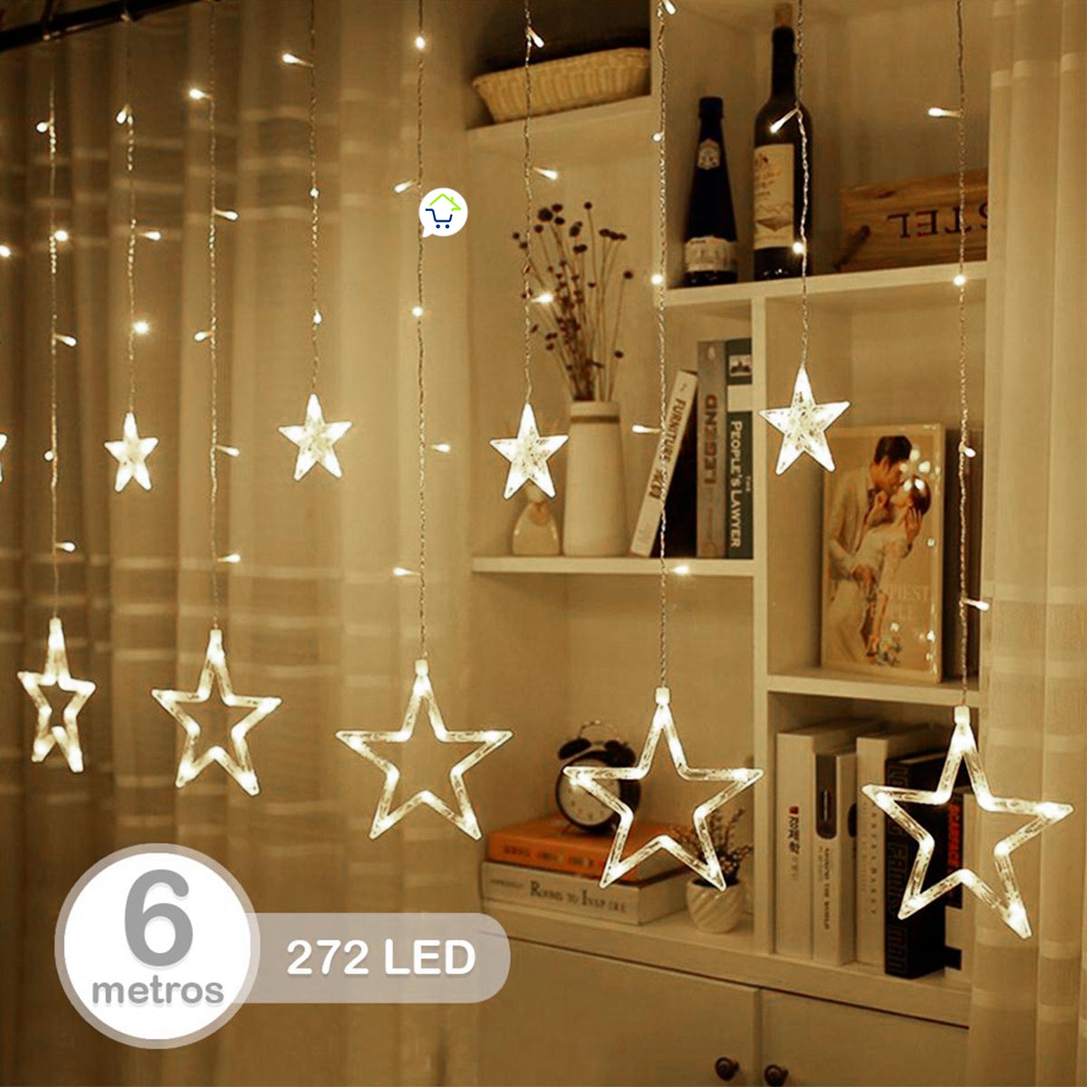 Extension Estrellas 6 M Luces Led 2095