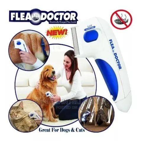 Peine Quita Pulgas Eléctrico Mascotas