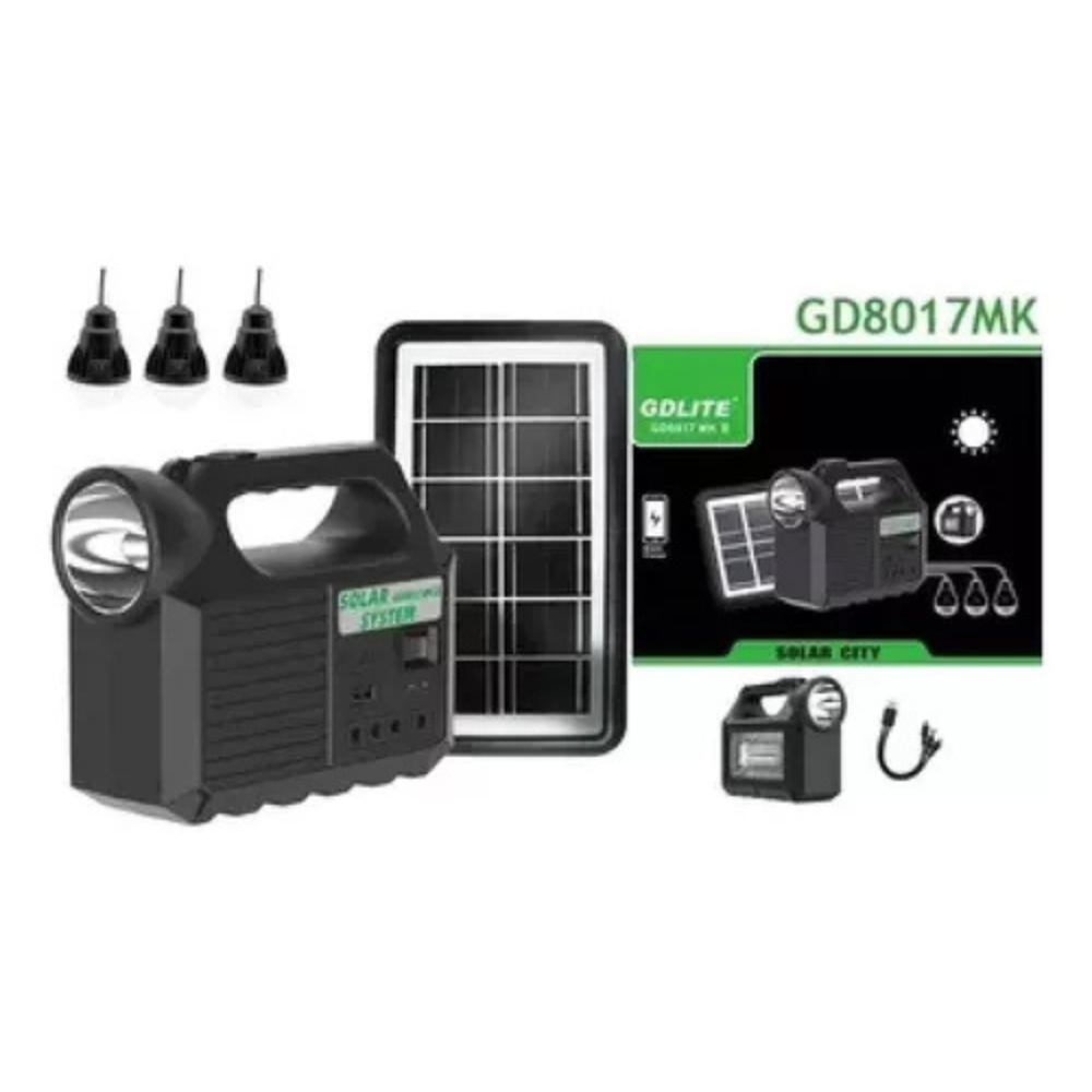 Kit Planta Solar 3 Bombillos Camping